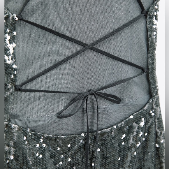 NWT Zara Sequin Dress - Picture 5 of 9